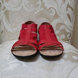 Red sandals